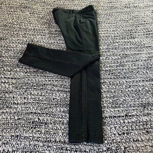 GAP Khaki Flat Front Straight Leg Skinny Stretch Chino Black Khaki Pants Size 29
